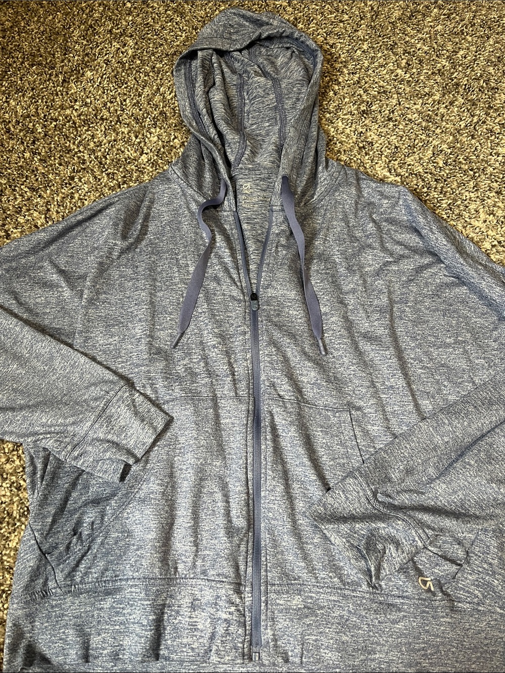 GAP Heather Gray Full-Zip Hoodie